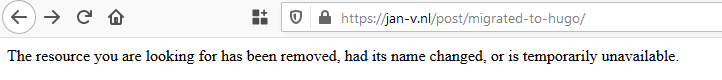 page got 404