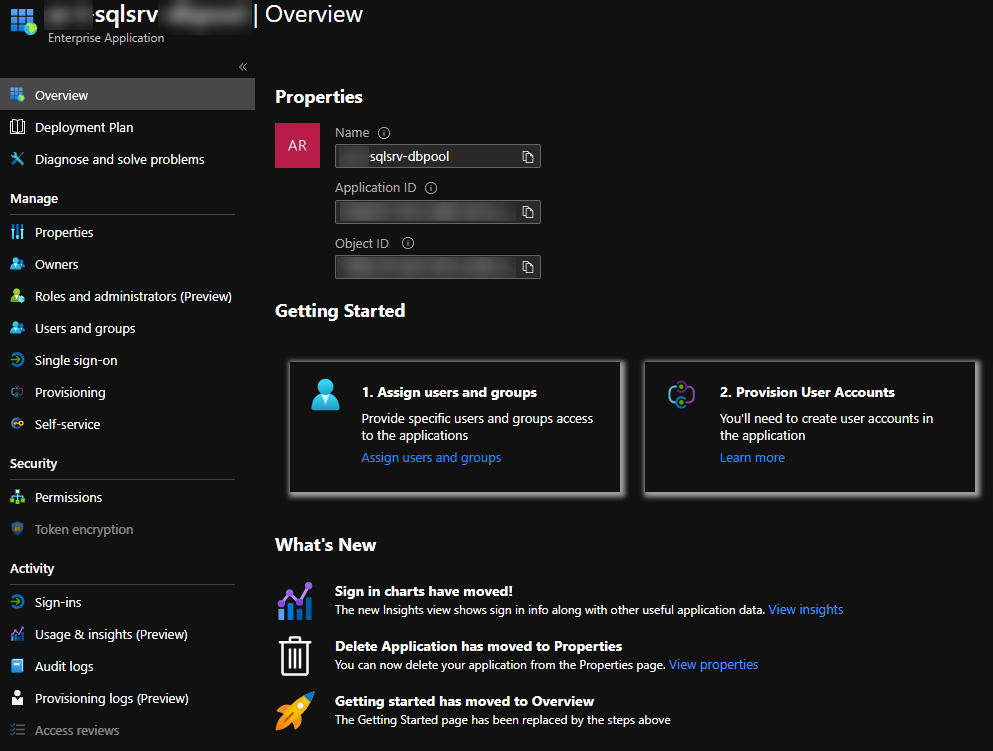 Enterprise Application of the Azure SQL Server